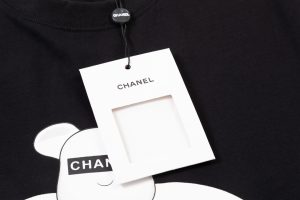 香奈兒CHANEL高仿精品衣服暴力熊純棉圓領短袖T恤 真品質感 值得擁有