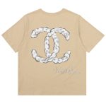 CHANEL經典雙C圓領短袖高仿T恤女款