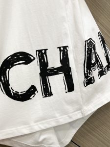 經典之作雙C設計 原單高仿 男裝香奈兒純棉短袖圓領T恤