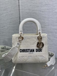 DIOR頂級A貨Lady系列手提包白色
