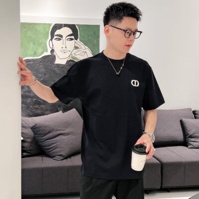 DIOR高端潮牌專櫃同步男裝圓領短袖T恤 高仿