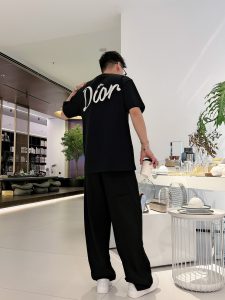 DIOR高端潮牌專櫃同步男裝圓領短袖T恤 高仿