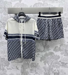 DIOR頂級原單進口材質女裝套裝T恤