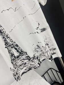 2024新品爆款現貨 高仿DIOR印花短袖圓領純棉T恤女款