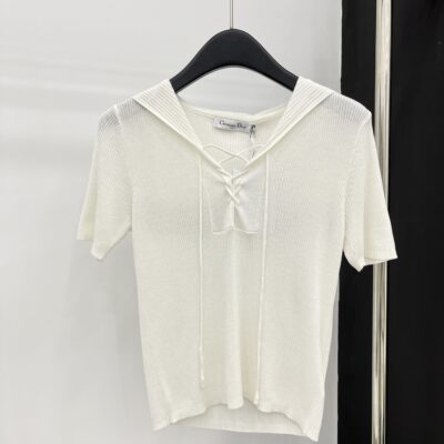 DIOR一比一高仿精品衣服 純棉針織上衣開衫短袖