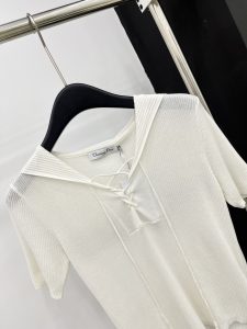 DIOR一比一高仿精品衣服 純棉針織上衣開衫短袖