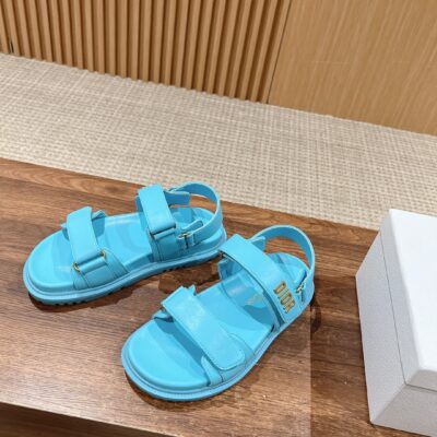 耀眼的藍色DIOR迪奧高仿男女同款休閒鞋涼鞋