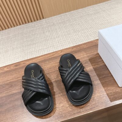 DIOR頂級原單高仿女款真皮涼鞋