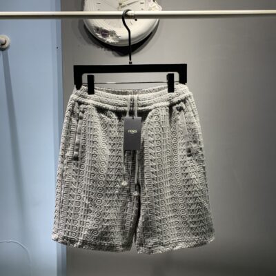 原單A貨芬迪Fendi by Marc Jacobs毛巾提花短褲五分褲 男女同款