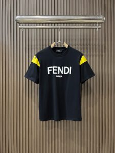 Fendi芬迪高仿最高版本純棉印花logo短袖T恤 專櫃同步男裝