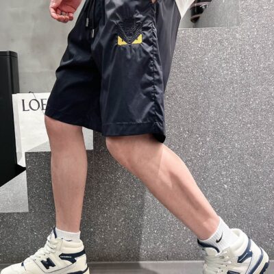 專櫃同步 男女同款 高仿芬迪Fendi五分休閒褲 短褲 男裝