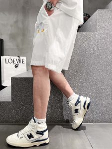 頂級原單Fendi芬迪男裝休閒五分褲短褲男裝 白色褲子