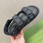 頂級原單Gucci 沙灘涼鞋 經典老花布涼鞋
