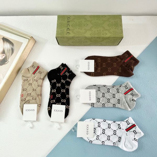 Gucci原單純棉襪子 短筒襪子