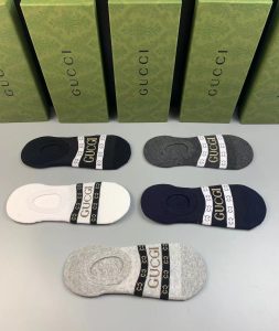 Gucci高仿隱形襪子 一盒五雙