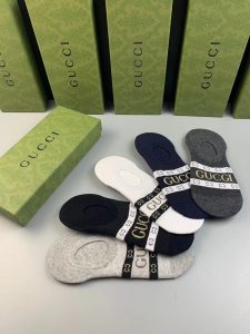 Gucci高仿隱形襪子 一盒五雙