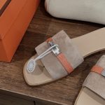 Hermes 愛馬仕頂級高仿Giulia涼鞋真皮材質男女款
