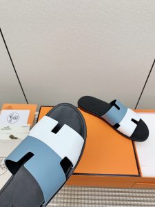高端騷氣設計頂級專櫃同步愛馬仕Hermes原單鞋子男裝涼鞋
