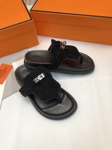 頂級A貨莆田鞋Hermes一比一老頭鞋 chypre涼鞋 男女同款