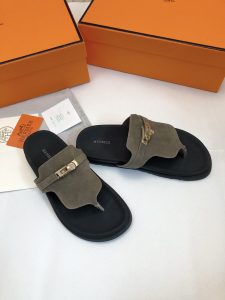經典設計愛馬仕Hermeschypre涼鞋高仿進口混合羊皮 男女同款