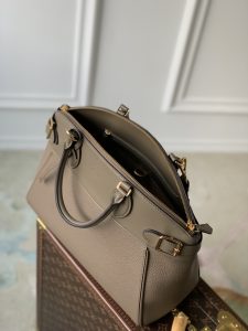M22927灰色頂級A貨真皮手提包真皮包包