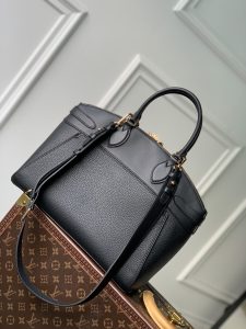 M22914 黑色 Louis Vuitton真皮手提袋 高仿精品包包