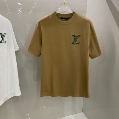 頂級Louis Vuitton重工刺繡高仿衣服短袖T恤男裝