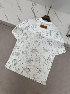 專櫃同步頂級高仿LV路易威登印花短袖純棉T恤