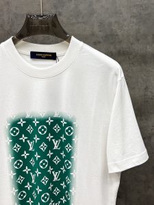 路易威登頂級奢侈品原單印花短袖純棉T恤 男裝精品衣服