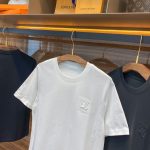 頂級高仿LV路易威登2024新品純棉短袖印花T