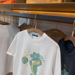 頂級奢侈品服裝歐美大牌高仿LV春夏新品純棉圓領短袖T恤