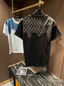 垂感感激好 頂級原單LV專櫃同步圓領純棉T恤男裝