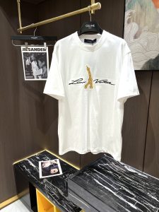 2024春夏新品 透氣吸汗高仿 LV路易威登純棉短袖T恤 男裝