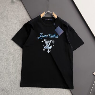 非常好看的LVlogo 頂級原單高仿印花純棉短袖T恤