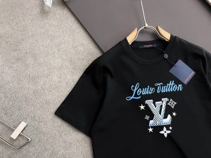 非常好看的LVlogo 頂級原單高仿印花純棉短袖T恤