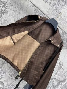 路易威登高仿LV盤棋格連帽薄款外套防曬服男女同款