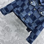 Louis Vuitton2024新品高仿盤棋格外套全棉材質翻領格子外套