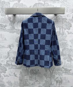 LV高仿盤棋格設計經典全棉西裝男裝西服外套