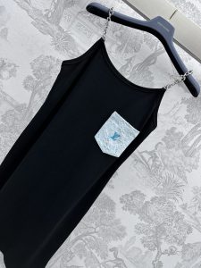 LV路易威登高仿新品 口袋拉鏈吊帶裙 定制面料