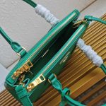 複刻普拉達包包 中號Prada Galleria Saffiano皮革手袋 殺手包 緑色