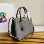 複刻普拉達包包 中號Prada Galleria Saffiano皮革手袋 殺手包 灰色