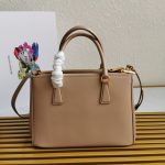 複刻普拉達包包 中號Prada Galleria Saffiano皮革手袋 殺手包 棕色