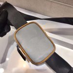 原單複刻普拉達包包 Prada Re-Nylon和Saffiano皮革單肩包 黑灰
