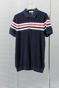 高仿服裝Thom Browne2024針織翻領短袖Polo衫