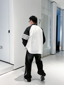 THOMBROWNETB撞色設計男裝高仿衣服長袖襯衣