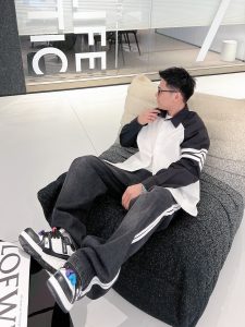 THOMBROWNETB撞色設計男裝高仿衣服長袖襯衣