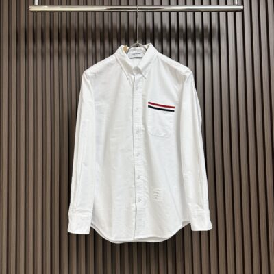 Thom Browne tB2024春季新品純白色男裝高仿原單襯衣
