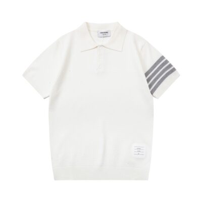 Thom Browne 湯姆佈朗針織翻領Polo衫短袖官網同步