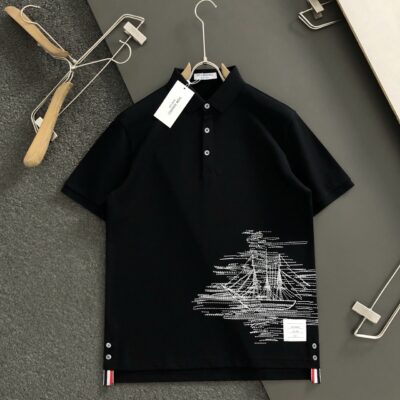 頂級原單高仿服裝特姆佈朗黑色T恤男