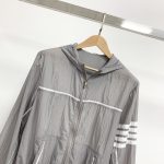 頂級精品服裝特姆佈朗高仿薄款皮護衣連帽外套